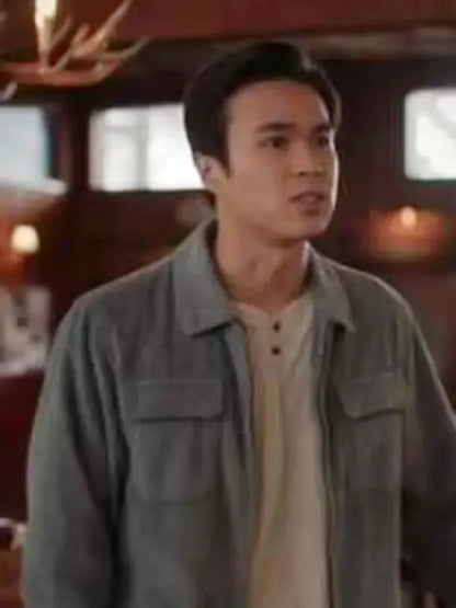 TV Series Virgin River S04 Kai Bradbury Grey Corduroy Jacket