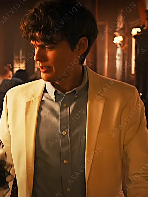 TV Series Wednesday Tyler Galpin White Blazer Coat