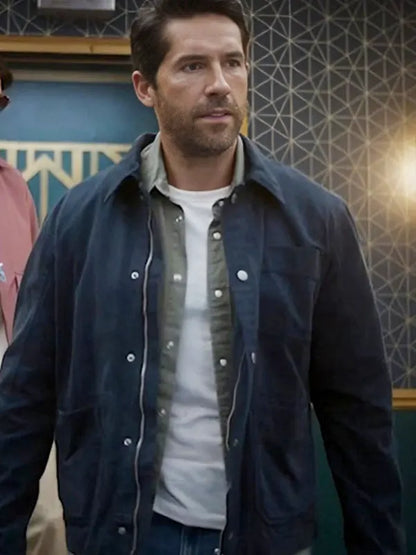 Take Cover 2024 Sam Lorde Navy Blue Jacket