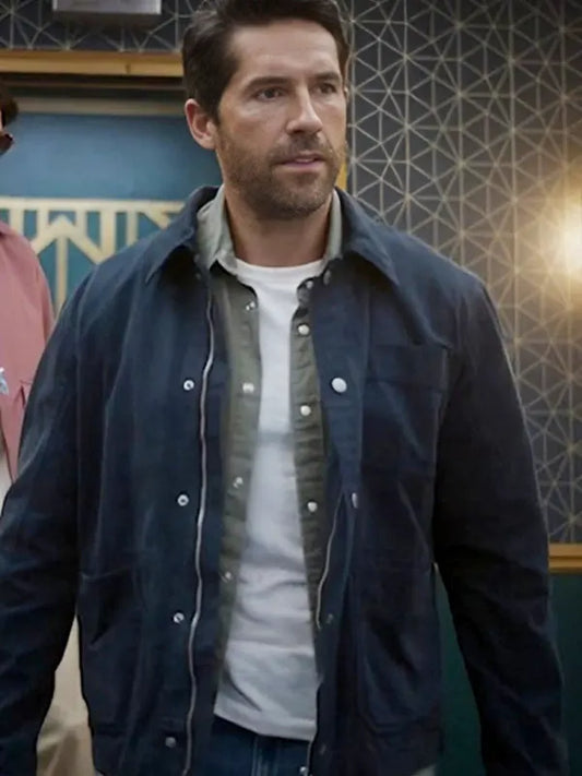 Take Cover 2024 Sam Lorde Navy Blue Jacket