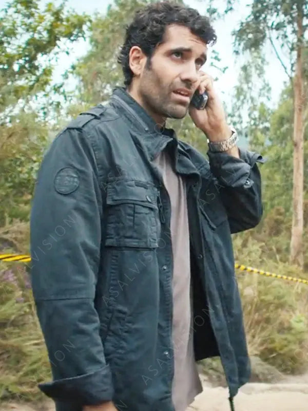 Tamar Novas TV Series Gangs Of Galicia S01 Daniel Black Cotton Jacket