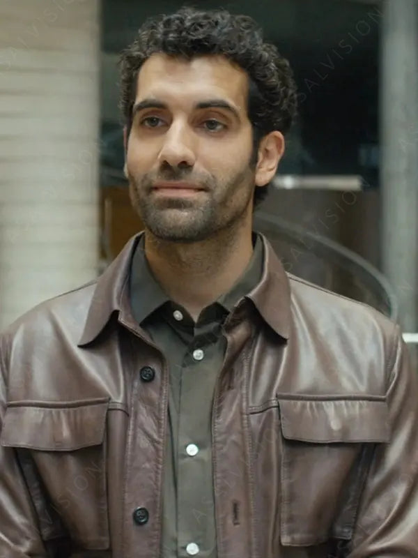 Tamar Novas TV Series Gangs Of Galicia Season 1 Daniel Brown Leather Jacket
