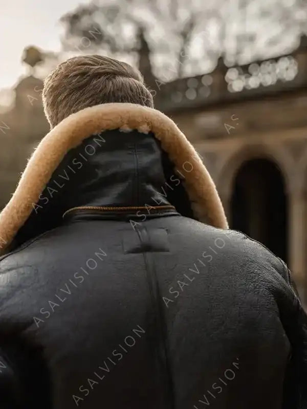 Tammy Black Shearling Leather Jacket