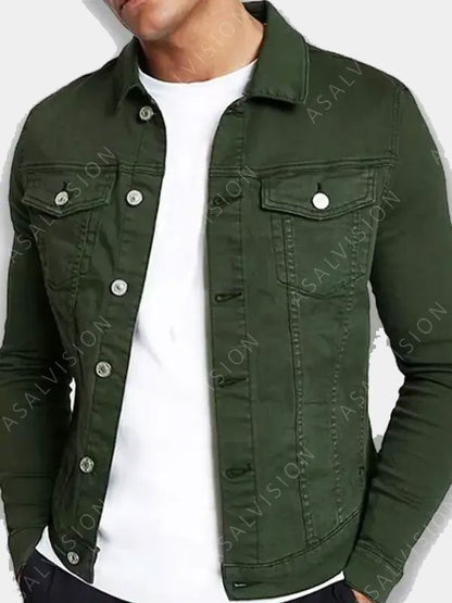 Tanner Buchanan Cobra Kai Denim Green Jacket