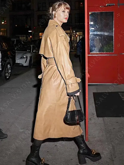 Taylor Swift Tan Trench Coat