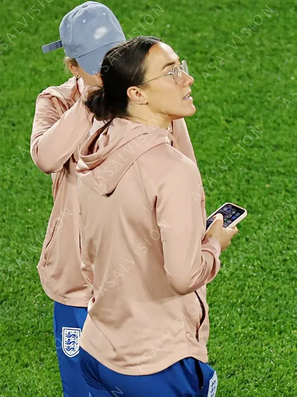 Team England Lionesses Pink Zipper Hoodie