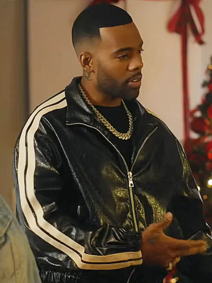 Tedee Maxwell Style Me for Christmas 2024 Mario Black Striped Leather Jacket