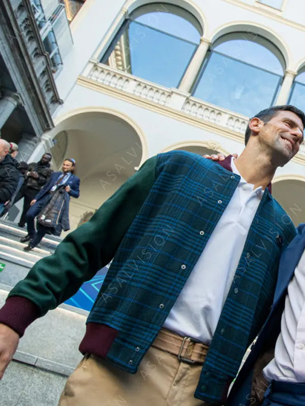 Tennis Player Novak Djokovic Nitto Atp Finals Bomber Jacket