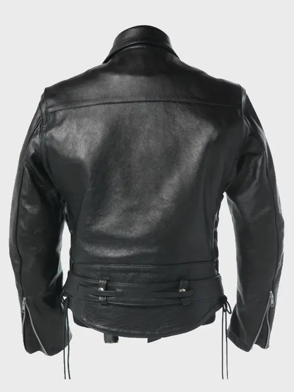 Terminator 2 Judgment Day Arnold Schwarzenegger Black Leather Jacket