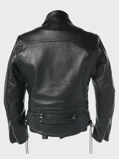 Terminator 2 Judgment Day Arnold Schwarzenegger Black Leather Jacket
