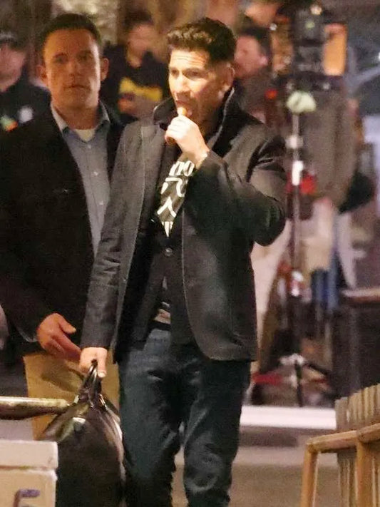The Accountant 2 Jon Bernthal Black Wool Jacket