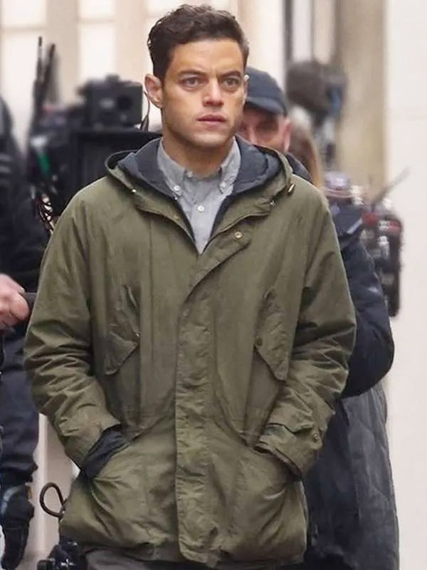 The Amateur 2025 Rami Malek Cotton Hooded Jacket