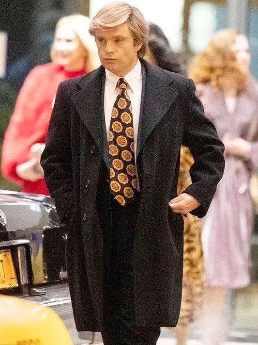 The Apprentice Sebastian Stan Black Wool Coat