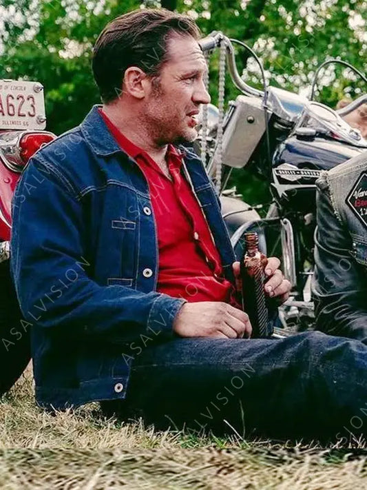 The Bikeriders 2024 Tom Hardy Denim Jacket