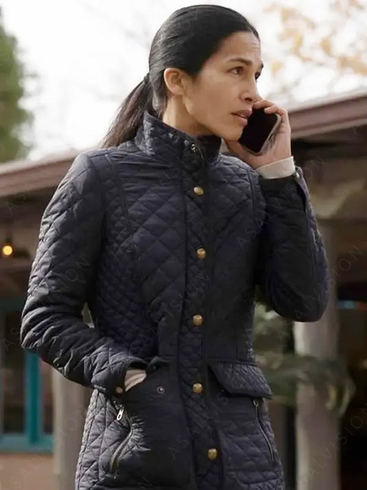 The Cleaning Lady Thony Quilted Black Jacket