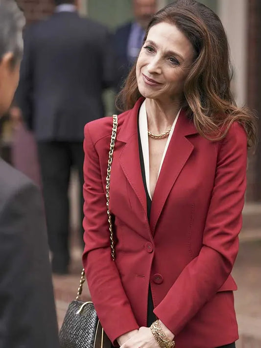 The Company You Keep 2023 Marin Hinkle Red Blazer