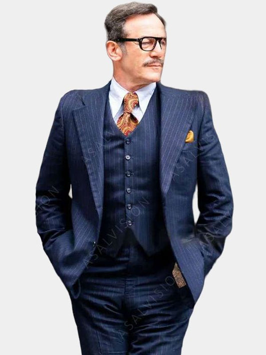 The Crowded Room 2023 Jason Isaacs Blue Blazer