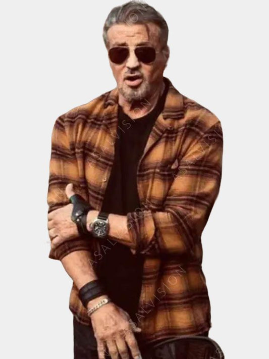 The Expendables 4 Barney Ross Plaid Jacket