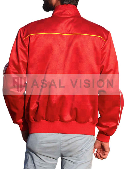 The Fall Guy 2024 Colt Seavers Red Checkered Bomber Jacket