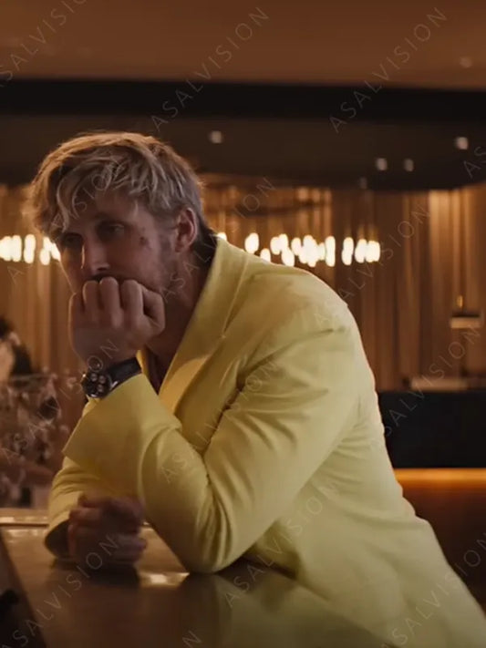 The Fall Guy 2024 Ryan Gosling Yellow Blazer
