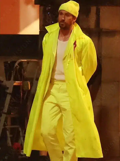 The Fall Guy 2024 Ryan Gosling Yellow Rain Coat