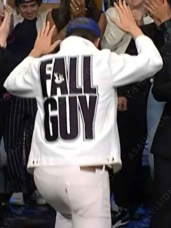 The Fall Guy Saturday Night Live 2024 White Cotton Jacket