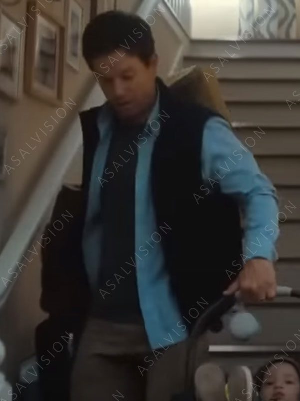 The Family Plan Mark Wahlberg Black Vest