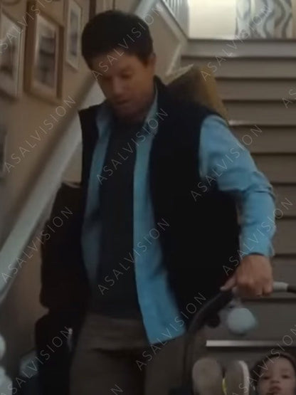 The Family Plan Mark Wahlberg Black Vest