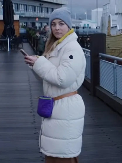 The Flight Attendant Kaley Cuoco Puffer Coat