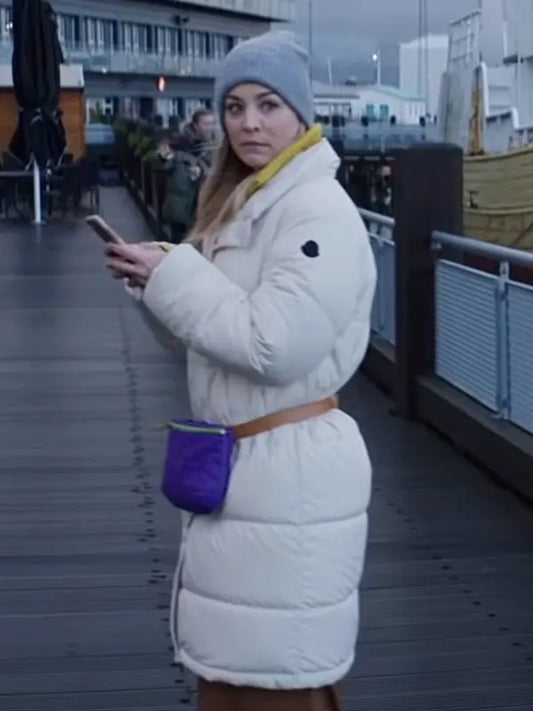 The Flight Attendant Kaley Cuoco Puffer Coat