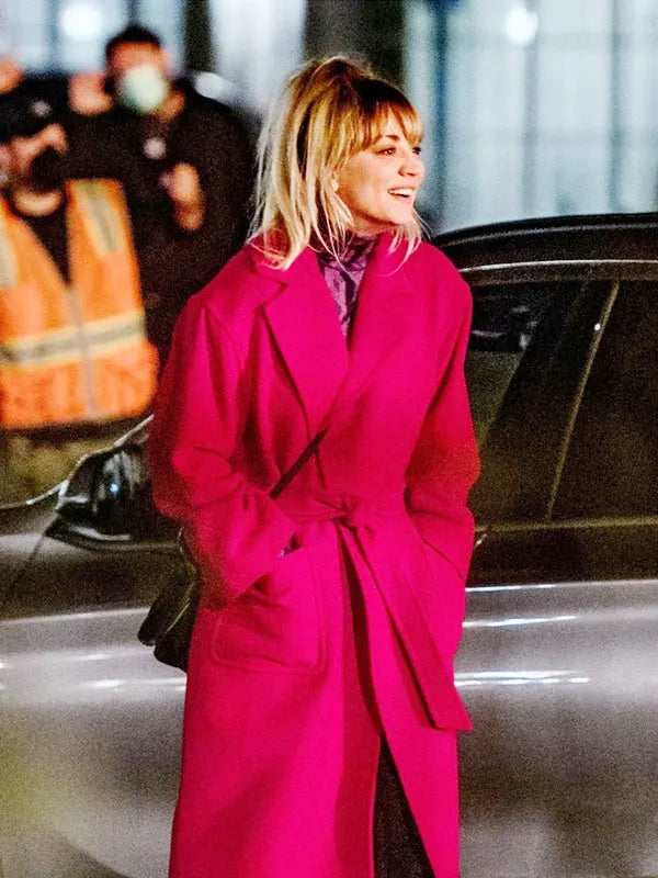 The Flight Attendant S02 Kaley Cuoco Red Trench Coat