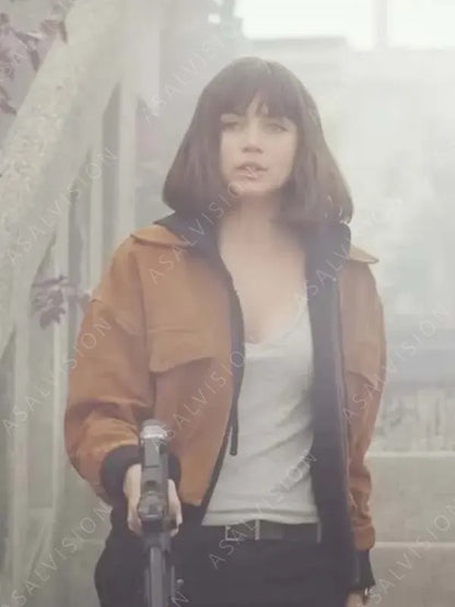 The Gray Man 2022 Dani Miranda Brown Bomber Jacket
