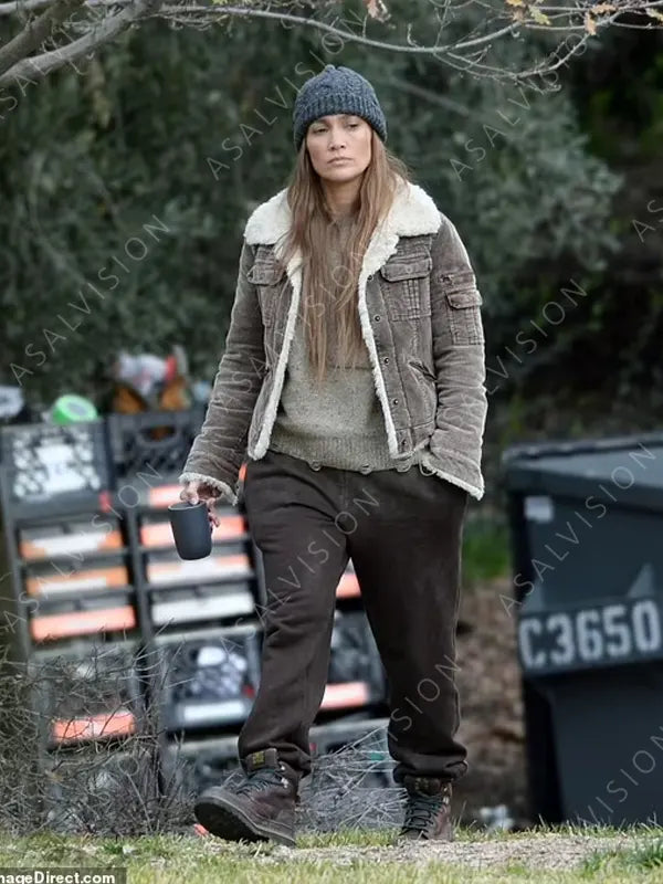 The Mother Jennifer Lopez Shearling Jacket