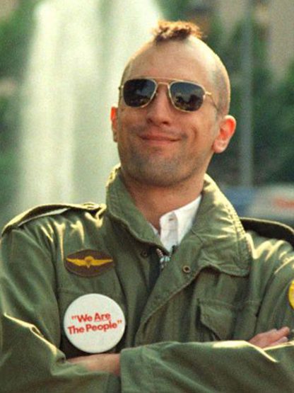 The Movie Taxi Driver Travis Bickle Green Military Jacket