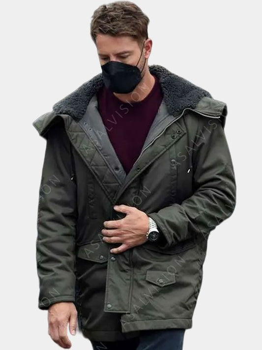 The Noel Diary Justin Hartley Parka Jacket