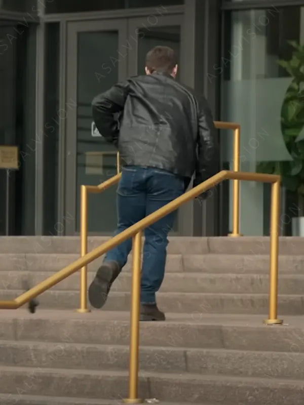 The Out-Laws 2023 Adam DeVine Black Leather Jacket