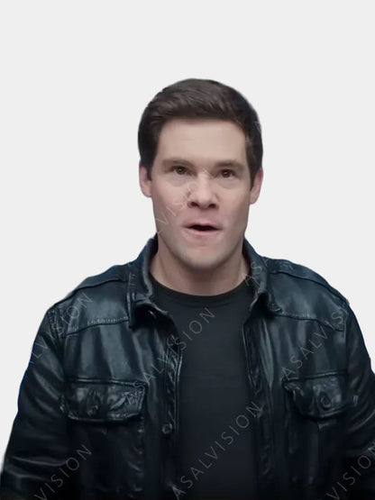 The Out-Laws 2023 Owen Browning Black Leather Jacket