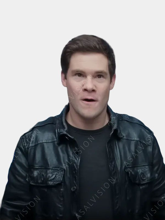 The Out-Laws 2023 Owen Browning Black Leather Jacket