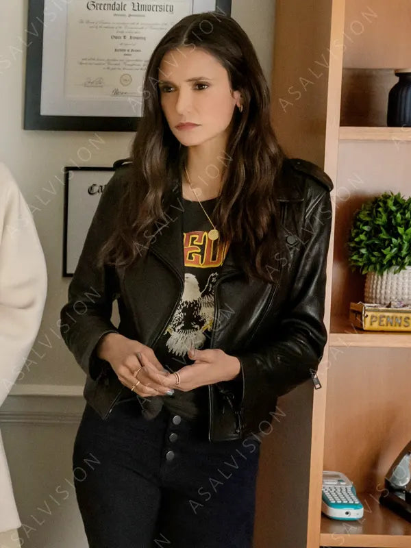 The Out-Laws 2023 Parker McDermott Black Leather Jacket