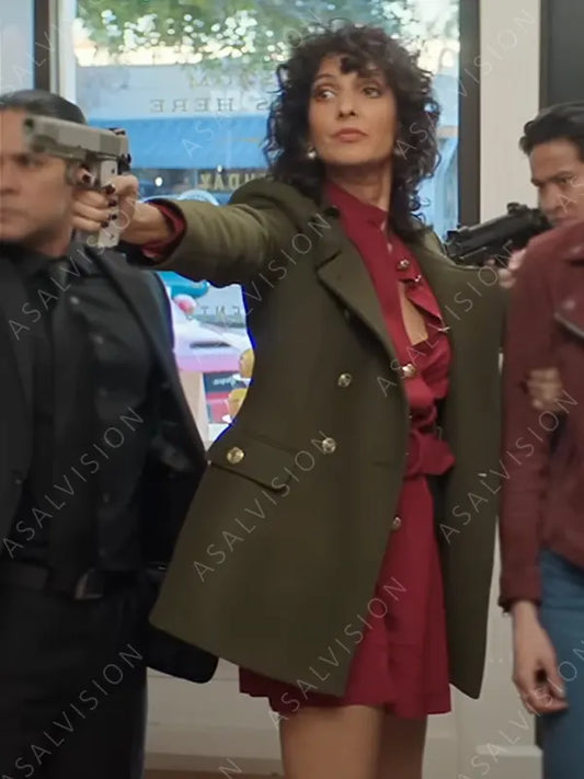 The Out-Laws 2023 Rehan Green Coat