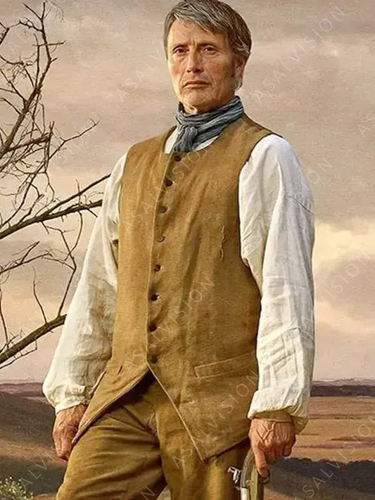 The Promised Land 2024 Ludvig von Kahlen Brown Vest