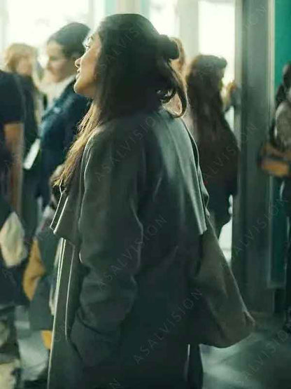 The Signal 2024 Nilam Farooq Grey Wool Trench Coat