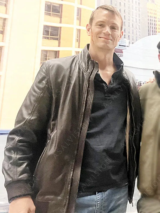The Silent Hour Joel Kinnaman Leather Bomber Jacket