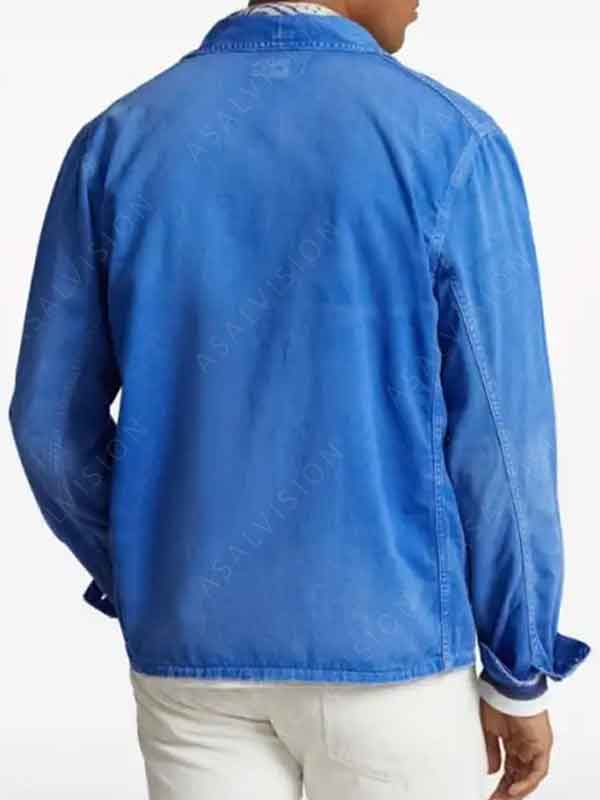 The Today Show 2024 Celebrity Leo Woodall Blue Cotton Jacket
