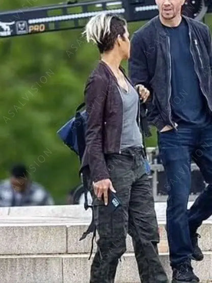 The Union 2024 Roxanne Hall Brown Leather Jacket