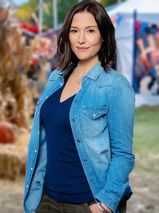 The Way Home 2023 Chyler Leigh Denim Jacket