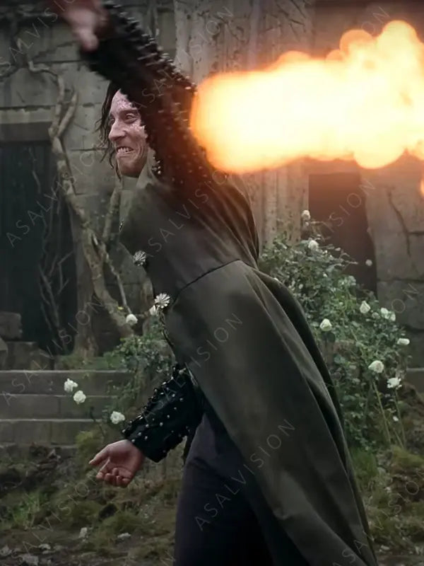 The Witcher S03 Villain Sam Wolf Leather Cosplay Long Trench Coat