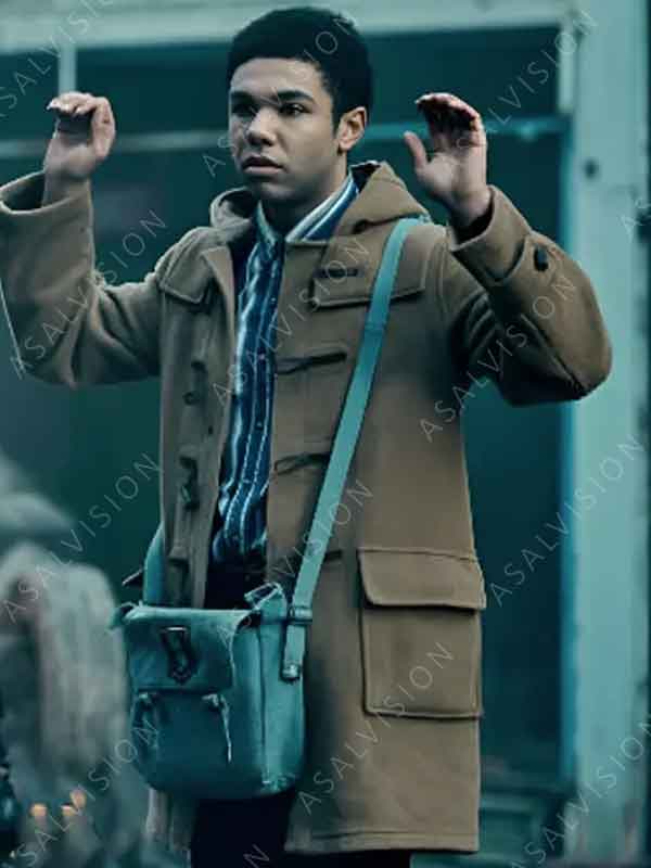 This Town 2024 Dante Williams Brown Wool Duffle Hooded Coat