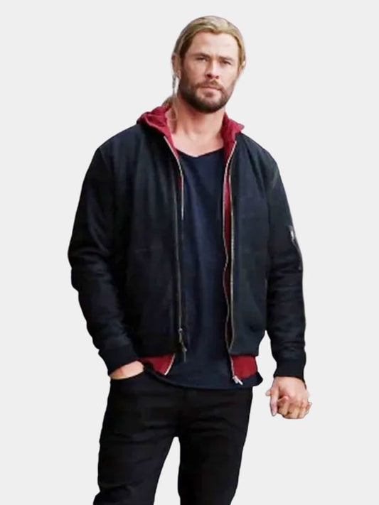 Thor Love and Thunder 2022 Black Bomber Jacket