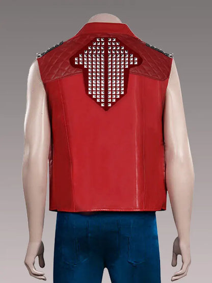 Thor Love and Thunder 2022 Chris Hemsworth Red Leather Vest